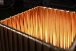 Tischlampe Stoff Metall H:44 cm E27 in Schwarz Gold