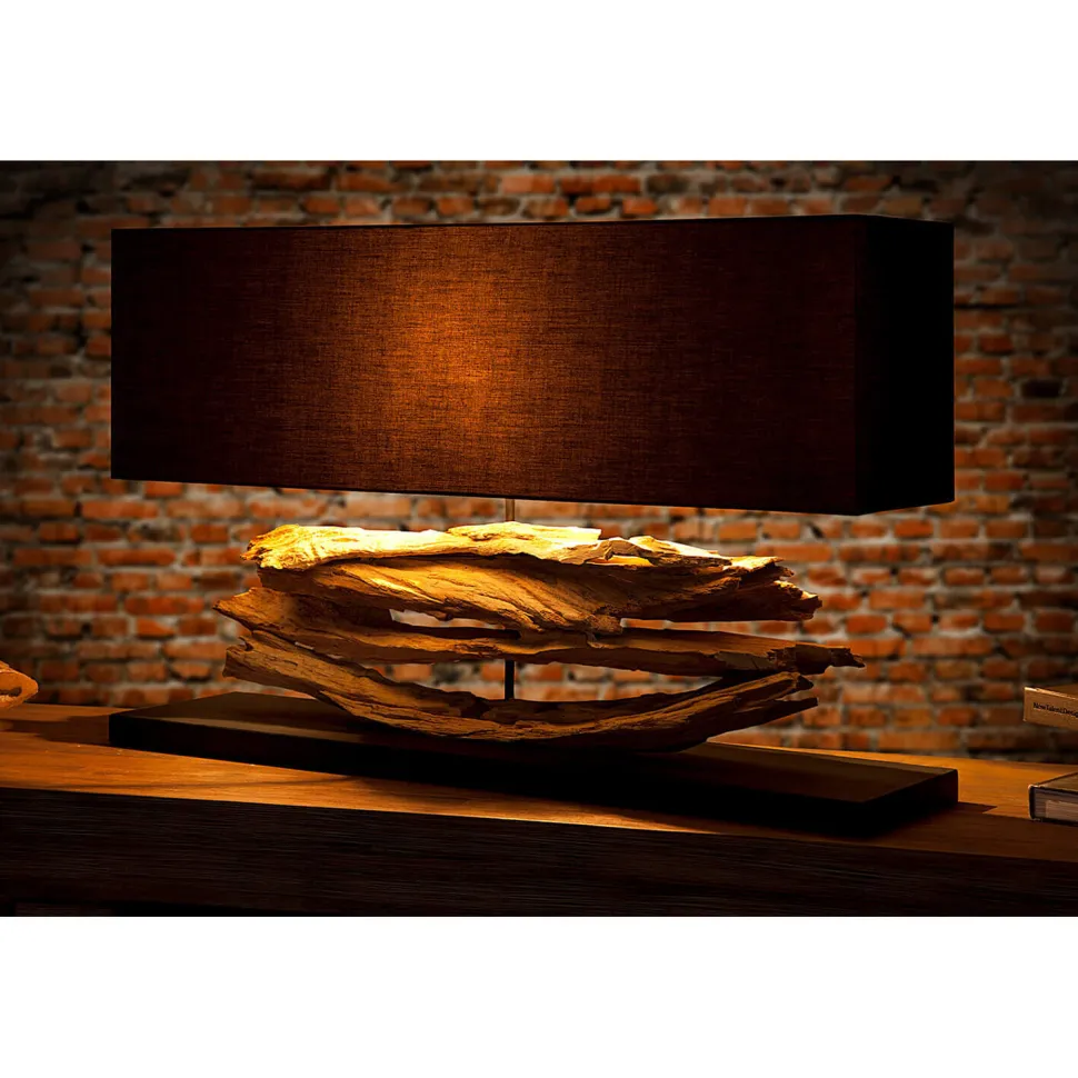 Tischlampe Treibholz Modern kunstvoll individuell