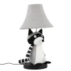 Tischlampe Waschbär 47 cm Kinderzimmer Wohnzimmer