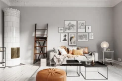 Tischlampe Weiß 50 cm hoch dekorativ Metall E27