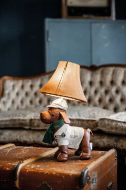 Tischlampe Wohnzimmer Kinderzimmer Hund 48 cm mit LED