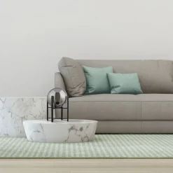 Tischleuchte E27 43 cm Schwarz Rauchgrau Glas Metall