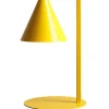 Tischleuchte Gelb Metall 40 cm E14 Kegel dekorativ