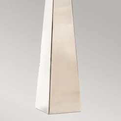 Tischleuchte groß 79 cm hoch E27 Modern Metall Stoff