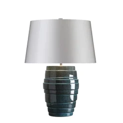 Tischleuchte JAMAL Blau Grau H:59cm Ø43cm Lampe
