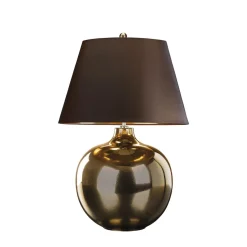Tischleuchte LORIN Porzellan Bronze H:71cm Lampe