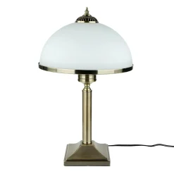 Tischleuchte MARLOW 50cm in Messing antik Jugendstil