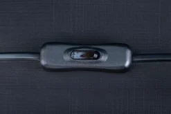 Tischleuchte Marmor Stoff Rot Schwarz 64 cm gemütlich