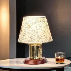 Tischleuchte Messing Maritim H:30cm extravagant