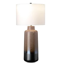 Tischleuchte MYNDIR Braun Creme Keramik 76cm Lampe