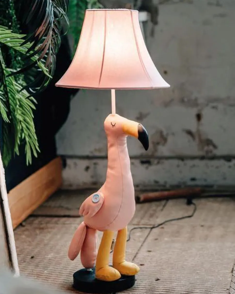 Tischleuchte Rosa Flamingo 77,5 cm Wohnzimmer Kinder