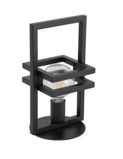 Tischleuchte Schwarz Metall 32 cm klein Lesen Arbeiten