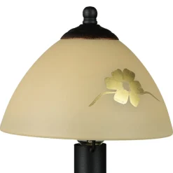 Tischleuchte Shabby Landhaus Innenleuchte Glas