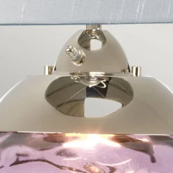 Tischleuchte Violett Silber 71,5 cm E27 beleuchteter Fuß LED GU10