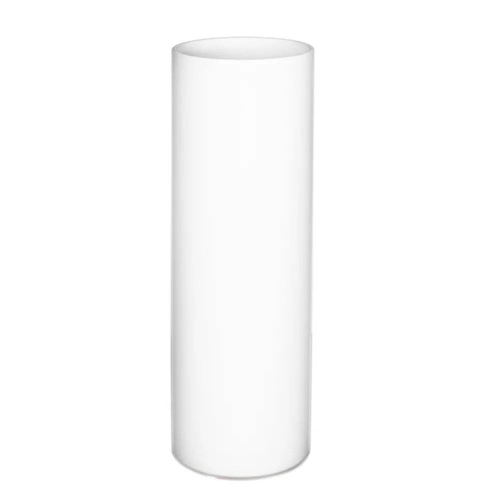 Tischleuchte Weiß matt Glas 30 cm hoch E27 Kabelschalter