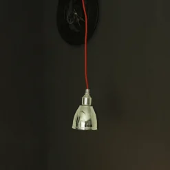 Verchromte Hängeleuchte einflammig