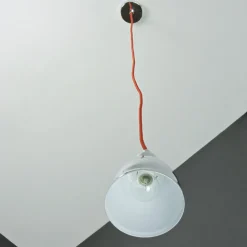 Verchromte Hängeleuchte einflammig