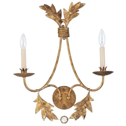 Vergoldete Wandlampe YAGMUR 2-flmg Design Lampe