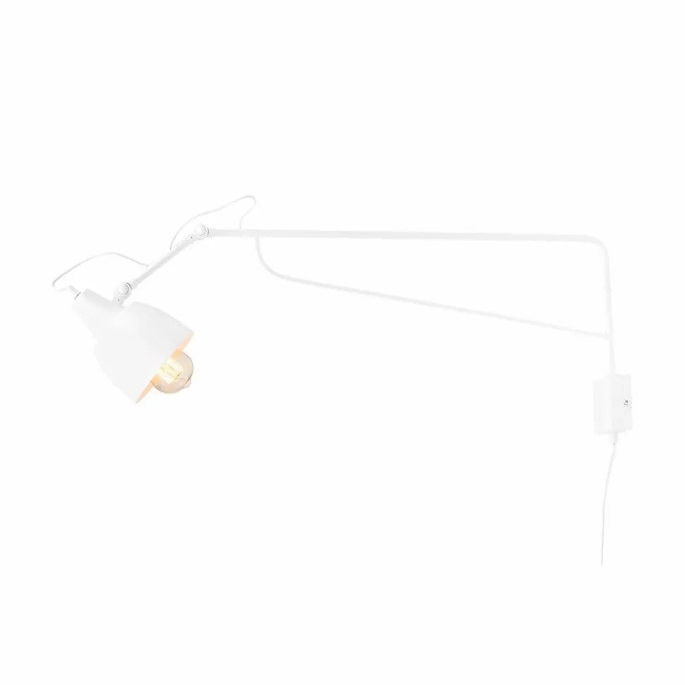 Verstellbare Wandlampe Weiß E27 zielgerichtet Metall