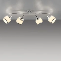 Verstellbarer Deckenspot Chrom 4-flammig E14 78 cm