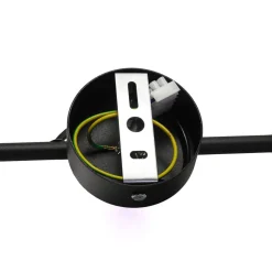 Vintage Deckenlampe Wohnzimmer Schwarz 2xE27 STICKS