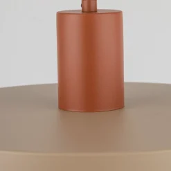 Vintage Pendelleuchte E27 Ø30 cm in Ziegelrot Sandgrau