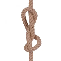 Vintage Pendelleuchte E27 bis 15 W Ø10 cm rund Tau Seil