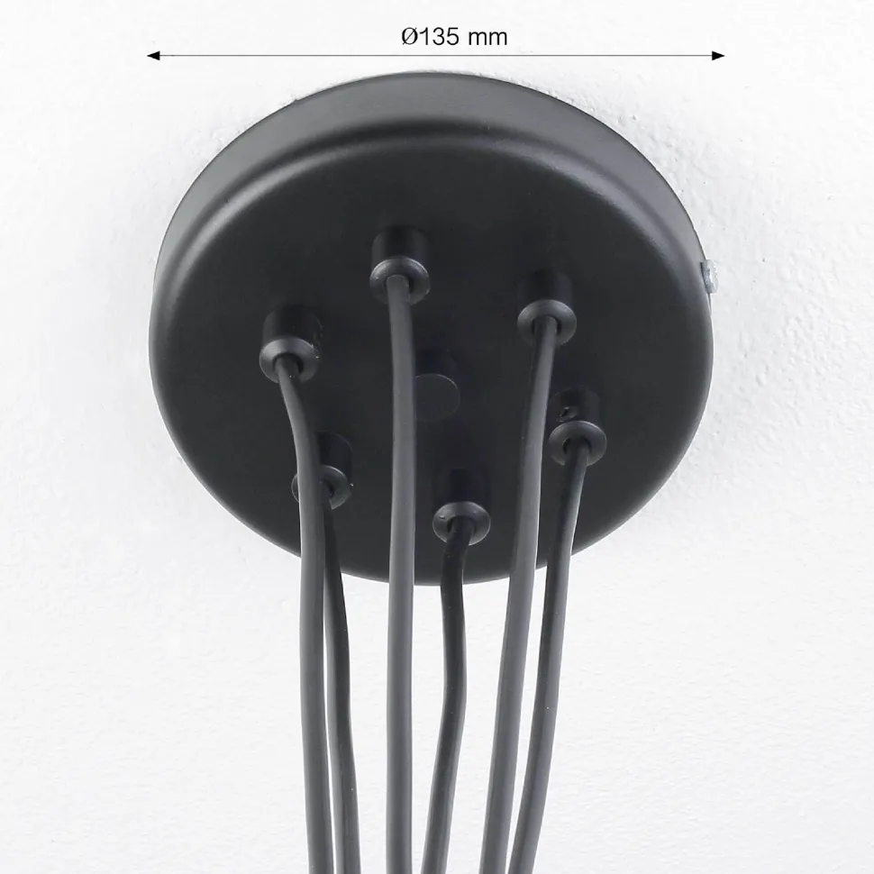 Vintage Pendelleuchte in Schwarz für die Küche