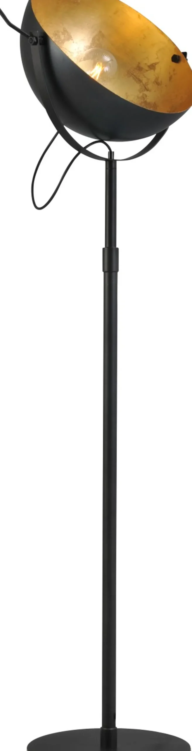 Vintage Standleuchte in Rustikal Gold