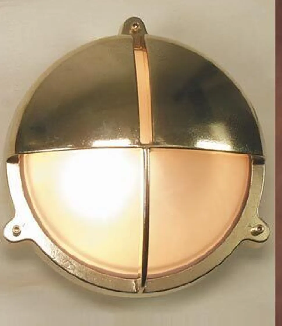 Wand Außenleuchte LED Messing Schiffslampe GIGI