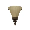 Wandlampe ANABELL 1 Braun Landhaus Lampe Blendarm