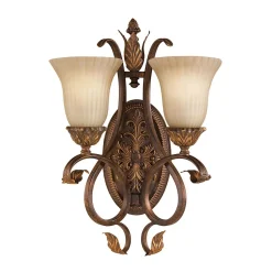 Wandlampe ANABELL 10 in Bronze 2-flammig Leuchte
