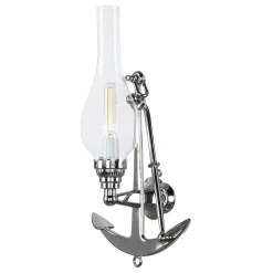 Wandlampe ANCORA Chrom Messing Maritim Badezimmer
