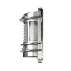 Wandlampe Außen Glas Messing in Nickel Maritim IP64