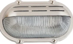 Wandlampe Außen Maritim IP64 Echt-Messing Glas