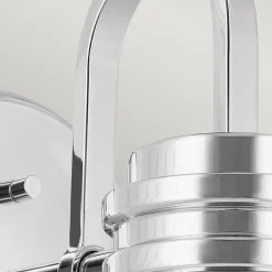 Wandlampe Bad Chrom mit LED G9 IP44 3000 K Glas Metall