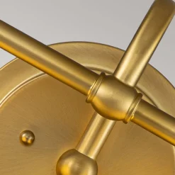 Wandlampe Bad Metall Glas 40,6 cm breit IP44 mit 2x G9 LED