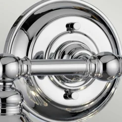 Wandlampe Bad Metall Glas 78,4 cm breit IP44 4x LED G9