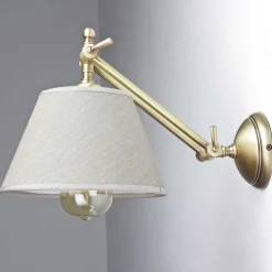 Wandlampe Bronze Hell aus Echt-Messing Snodo