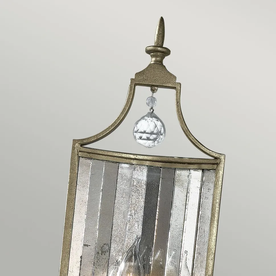 Wandlampe CANDELA 7 in Silber Kerzenform Lampe