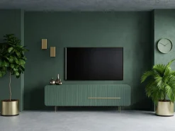 Wandlampe 2-flammig Up Down in Gold GU10 flach Wand Treppe