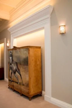 Wandlampe für Flur Blattsilber Ornament JASMINA