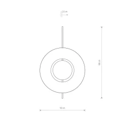 Wandlampe Holz Metall B: 50 cm 2x GX53 dekorativ indirekt