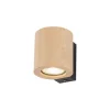 Wandlampe Holz Metall GU10 H: 8,5 cm klein Downlight