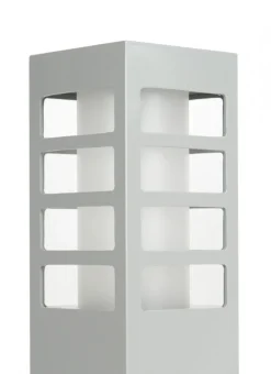 Wandlampe in Silber H:25cm klein eckig E27