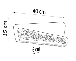 Wandlampe indirekt Weiß Modern 2x G9 THURO