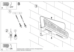 Wandlampe indirekt Weiß Modern 2x G9 THURO