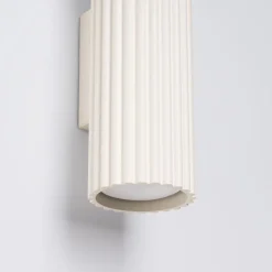 Wandlampe indirekt 2x GU10 H: 20 cm Creme Modern