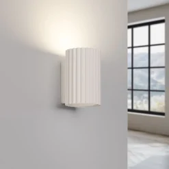 Wandlampe innen GU10 klein H: 10 cm in Creme GU10 Modern