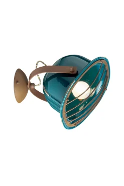 Wandlampe Keramik Metall E27 verstellbar rund Retro